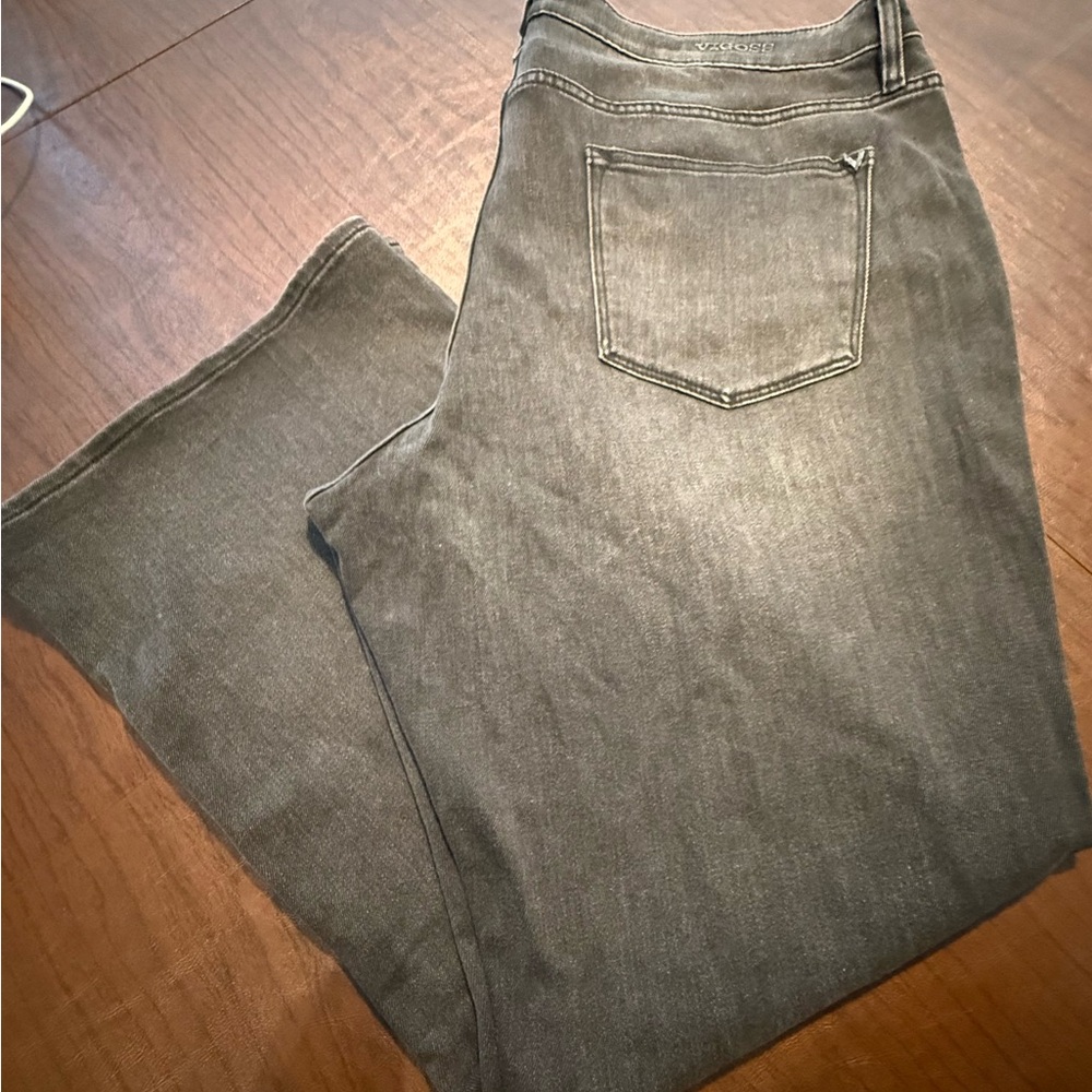 Vigoss Marley Bootcut Women's Light Black/Dark Gray Bootcut Jeans 22 Plus Size